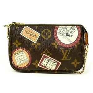 Louis Vuitton Mini Pochette Trunks and Bags France Monogram